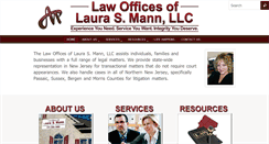 Desktop Screenshot of mannlegal.biz